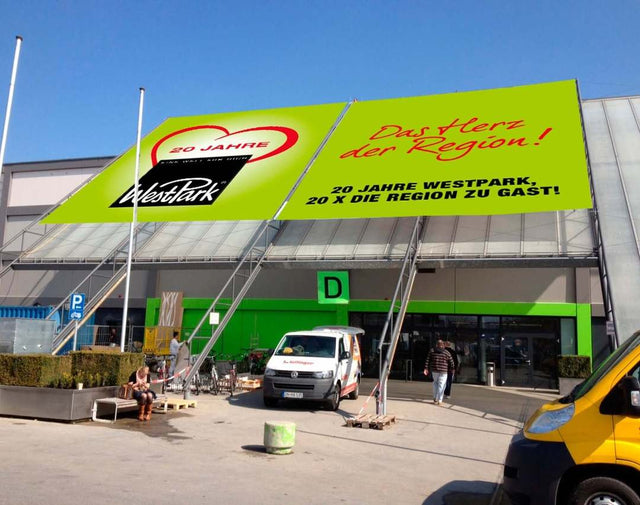 Banner Netzvinyl 300g/m² Freies Format - Printdino