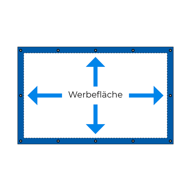 Banner PVC - Plane schwer 900/m² - Freies Format - Printdino