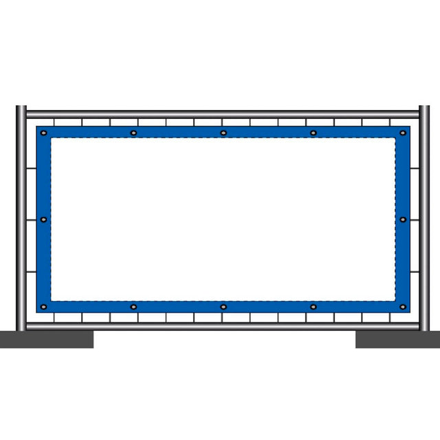 Bauzaun 340 x 173 cm (unbedruckt) Netzvinyl 300g/m²