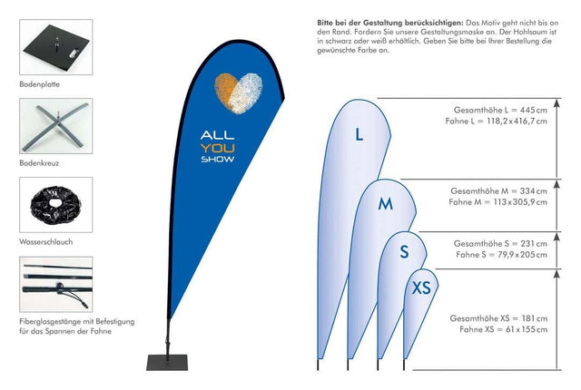 BEACHFLAG - DROP XS - L - Printdino