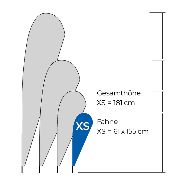 BEACHFLAG - DROP XS - L - Printdino