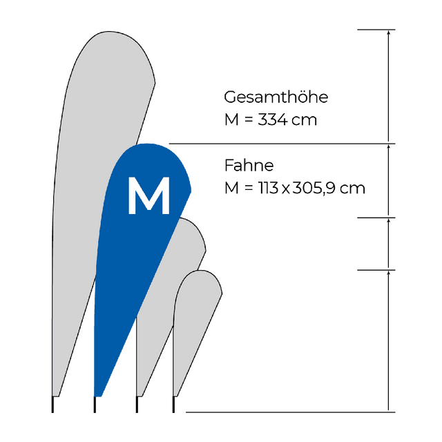 BEACHFLAG - DROP XS - L - Printdino