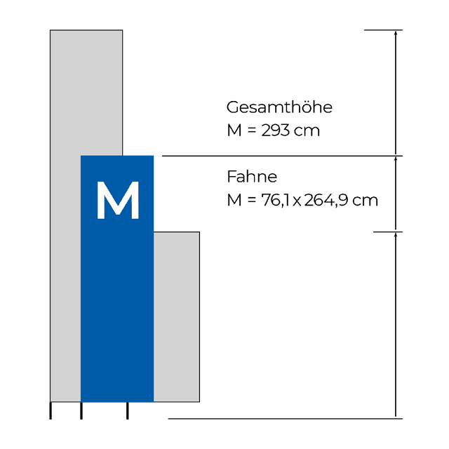 BEACHFLAG - POLE S - L - Printdino