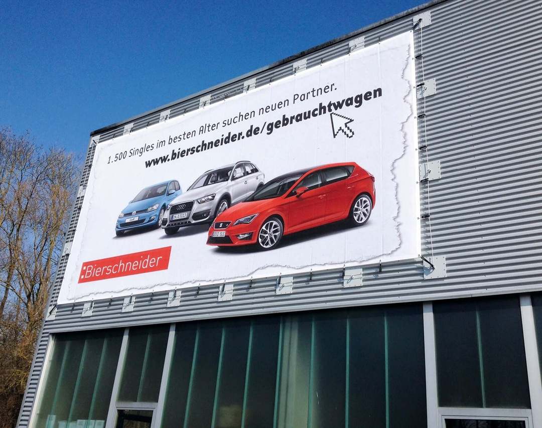 Banner Netzvinyl 300g/m² Freies Format