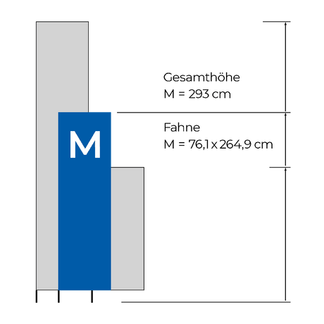 BEACHFLAG - POLE S - L - Printdino