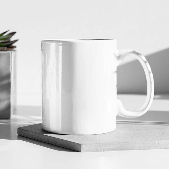 Keramik Tasse weiß eigenes Motiv - Printdino